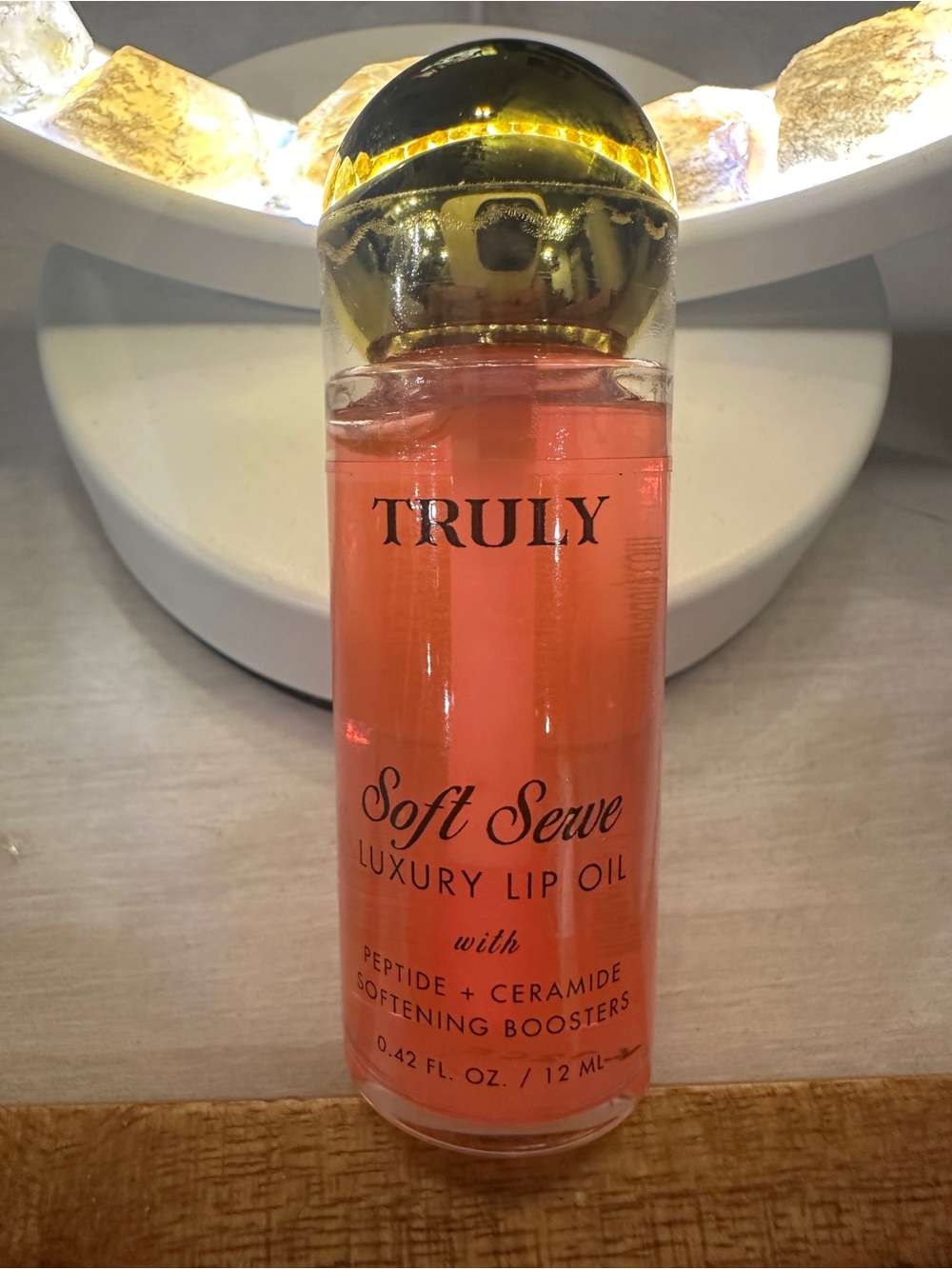 TRULY Soft Serve Luxury Lip Oil — soft pink